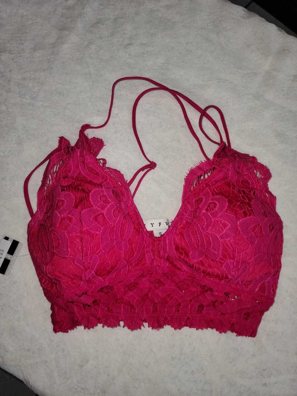 HYFVE Hot Pink Lace Bralette